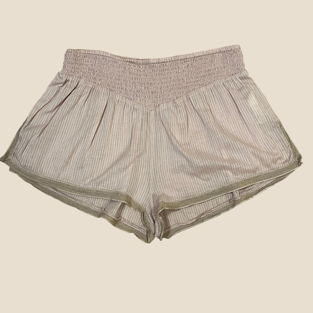 Intimately Free People Lucky In Love Shorts S Pink Lightweight Relaxed Fit